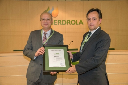 Iberdrola recibe el reconocimiento de Aenor para dos parques eólicos