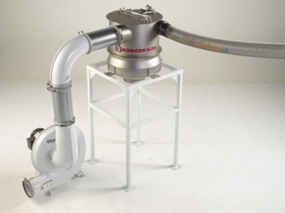 Transporte neumático efectivo e higiénico de piezas de plástico