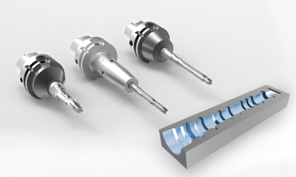 Herramientas de taladrado fino PCD multifilo para cubiertas de válvulas