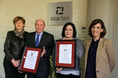 Osarten, primera empresa vasca certificada como 'Empresa Saludable' por Aenor