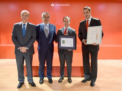 Santander España obtiene el Sello EFQM 500 + por su modelo de gestión y la mejora de la calidad de servicio
