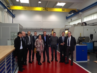 Varias empresas guipuzcoanas del sector de máquina-herramienta reciben la visita del diputado general