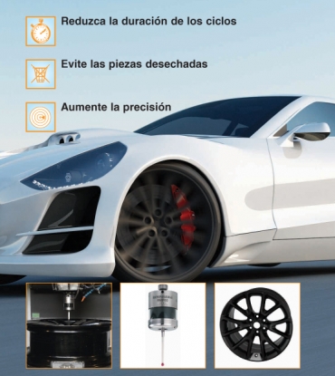 Fabricación de llantas de aleación: piezas de alta precisión mediante la inspección durante el proceso con Renishaw