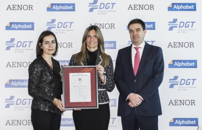 Alphabet, primera empresa de renting que obtiene los certificados ISO 9001, ISO 14001 e ISO 39001 de Aenor