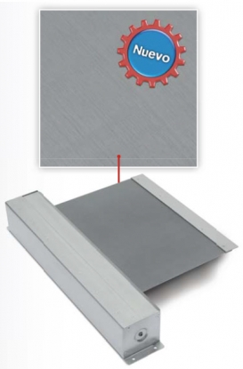 Protección enrollable con banda en acero inoxidable de P.E.I.