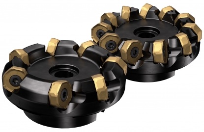 Concepto de fresado multi-filo de dos caras con una acción de corte positiva