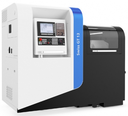 Máquina Swiss GT 13 de Tornos para la producción de precisión de piezas de complejidad media o alta