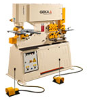 Bendicrop 60 SD + posicionador láser + conjunto especial de plegado de Geka