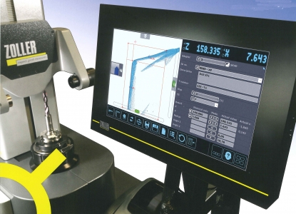 Tecnología de procesamiento de imágenes para ajustar y medir herramientas estándar