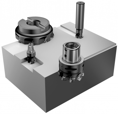 Solución que proporciona una acción de corte ligera y perfiles suaves en fresado de acero
