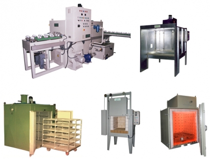 Máquinas para lavar, desengrasar, fosfatar, pintar, calentar, fundir, templar...