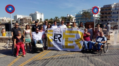 Cala Estancia, tercera bandera de Aenor en accesibilidad de las playas de Palma