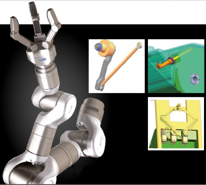 Módulos de articulación para mano robótica