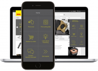 La aplicación Ifind incluye todas las soluciones on-line de Sandvik Coromant