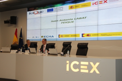 Feique e Icex abordan los cambios en la regulación del control técnico al comercio de productos químicos