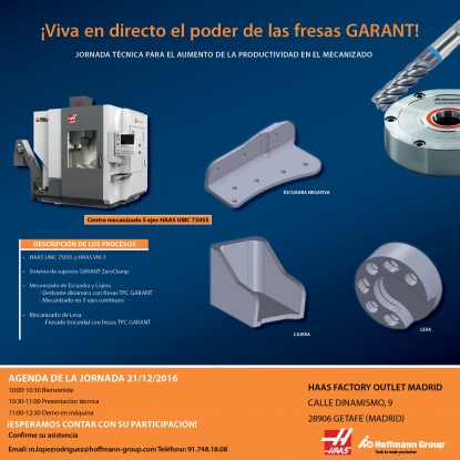 Hoffmann Group y Haas Factory Outlet España unen de nuevo fuerzas y tecnología
