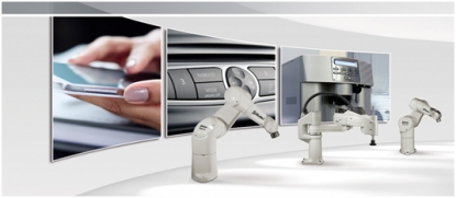 Robots para montaje electrónico, ensayos y embalajes