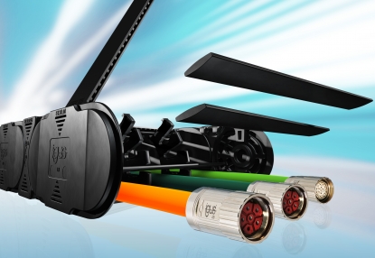 Cadena portacables con un sistema de separación único