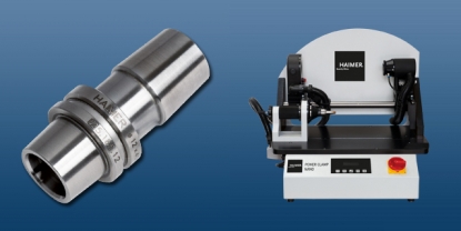 Portaherramientas térmico en combinación con máquina de inducción