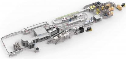 Soluciones para líneas completas de bebidas gaseosas en PET