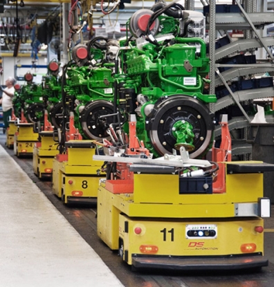 Los accionamientos de Wittenstein en los AGV de John Deere tienen una alta densidad de potencia y fiabilidad