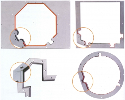 Rascadores de aceite perfilados para guías