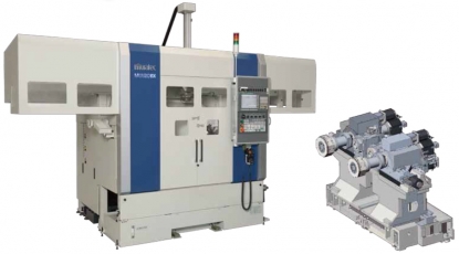 Máquina CNC de doble husillo ideal para torneado en duro