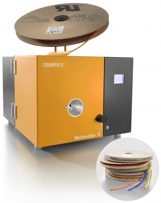 Máquina automática de desaislado y prensado para la manipulación de bobinas de terminales tubulares con aislamiento