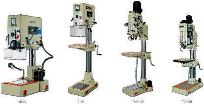 Taladros de columna y taladros y roscadoras de sobremesa