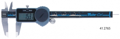 Pie de rey digital con escala de profundidades redonda