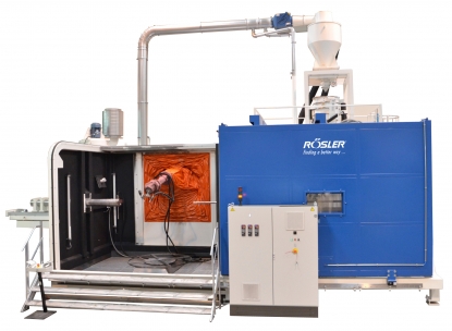 Rösler hace posible el granallado eficiente de piezas de trenes de aterrizaje