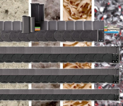 Tubos portacables resistentes a las virutas de la serie R2.1 de igus, ahora en nuevos tamaños