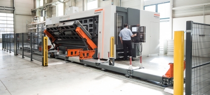 Centro de mecanizado horizontal de 5 ejes HBZ Compact Cell 200/100 de Handtmann