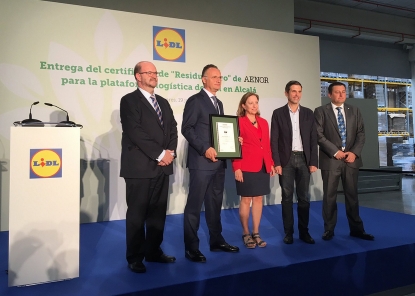 Lidl, primera empresa de distribución en España en obtener el certificado 'Residuo Cero' de Aenor