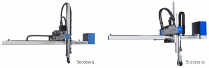 Robots de diferentes tamaños que facilitan el proceso de transformación de plásticos
