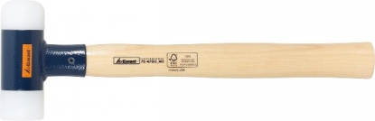 Martillo antirrebote con insertos de nailon y mango de nogal negro