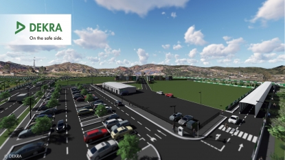 Dekra construye un área de ensayos para la conducción conectada en Málaga
