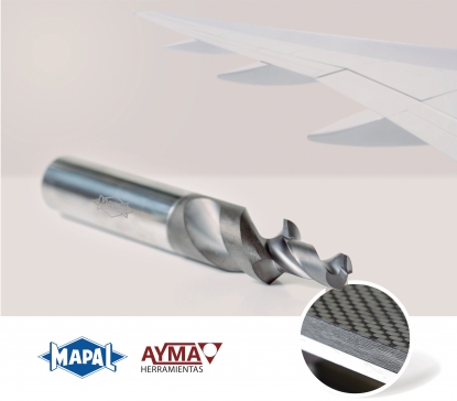 Broca para el mecanizado fiable de stacks de aluminio-CFRP sin refrigeración