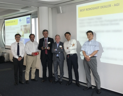 AGI, premiado como mejor distribuidor europeo de las máquinas de inyección FANUC Roboshot