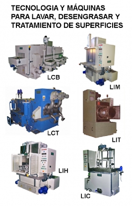 Limpieza, lavado, desengrase, decapado y eliminación de cualquier tipo de suciedad residual de las piezas