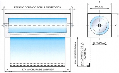 Protecciones enrollables con cajón