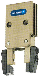 Pinza neumática angular para componentes pequeños