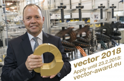 Llega la 6ª edición del Premio Vector de igus para aplicaciones ingeniosas con sistemas de cadenas portacables