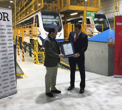 Metro de Madrid recibe la certificación IRIS, concedida por Aenor para el Depósito de Hortaleza-Línea 4