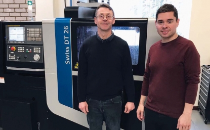 La máquina Tornos Swiss DT 26 aporta una reducción del tiempo de ciclo del 80% en CTPE