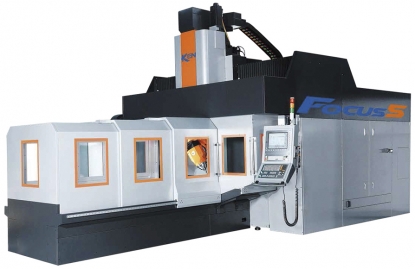 Centro de mecanizado CNC de doble columna de 5 ejes