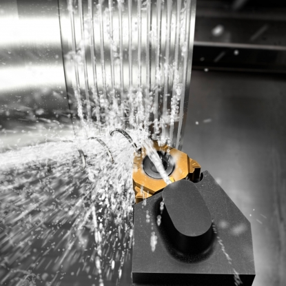 Herramienta de torneado de roscas con refrigerante de precisión por arriba y por abajo