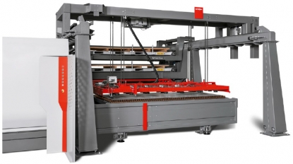 Automatización modular para la carga y descarga de instalaciones de corte por láser