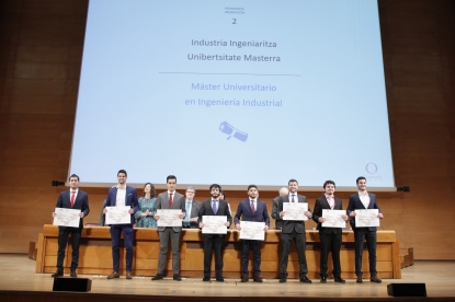Cerca de 800 titulados de la Escuela de Ingeniería de Bilbao recibieron sus diplomas en el Palacio Euskalduna