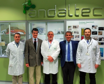 Responsables de Navantia conocen las instalaciones y servicios tecnológicos de Andaltec